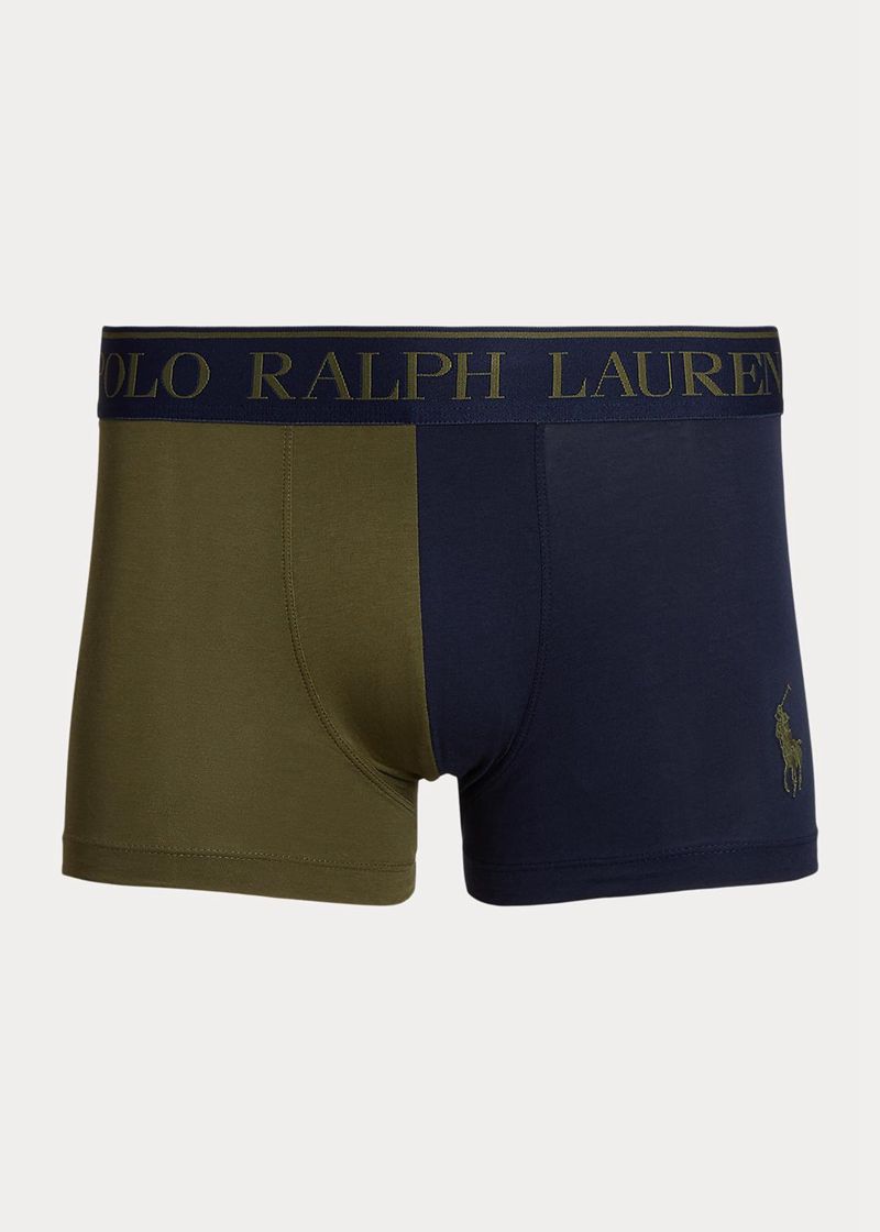 ポロ ラルフ ローレン ブリーフ メンズ オリーブ Colour-blocked ストレッチ コットン Trunk CQXSP6104
